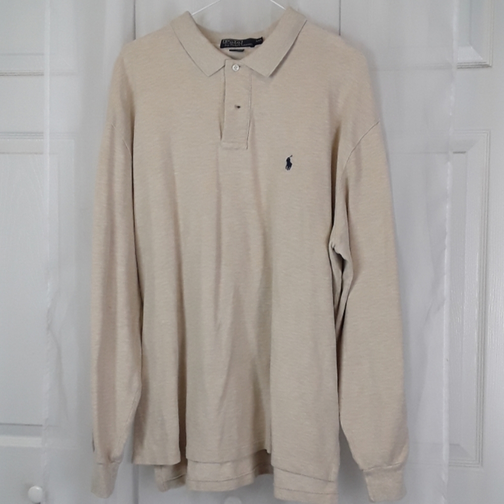 Polo Ralph Lauren sz XXL tan long sleeve shirt